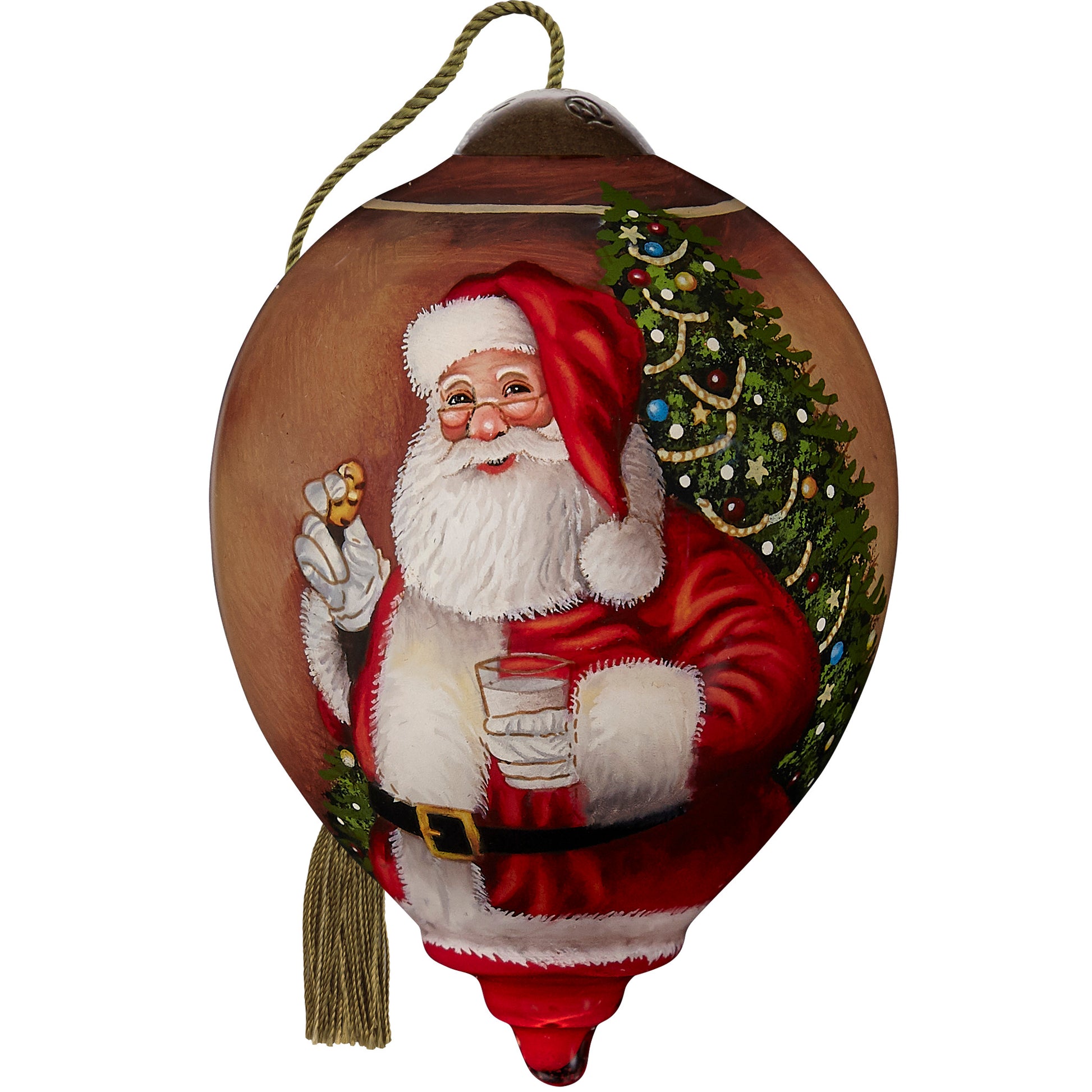 Milk And Cookies For Santa Ornament