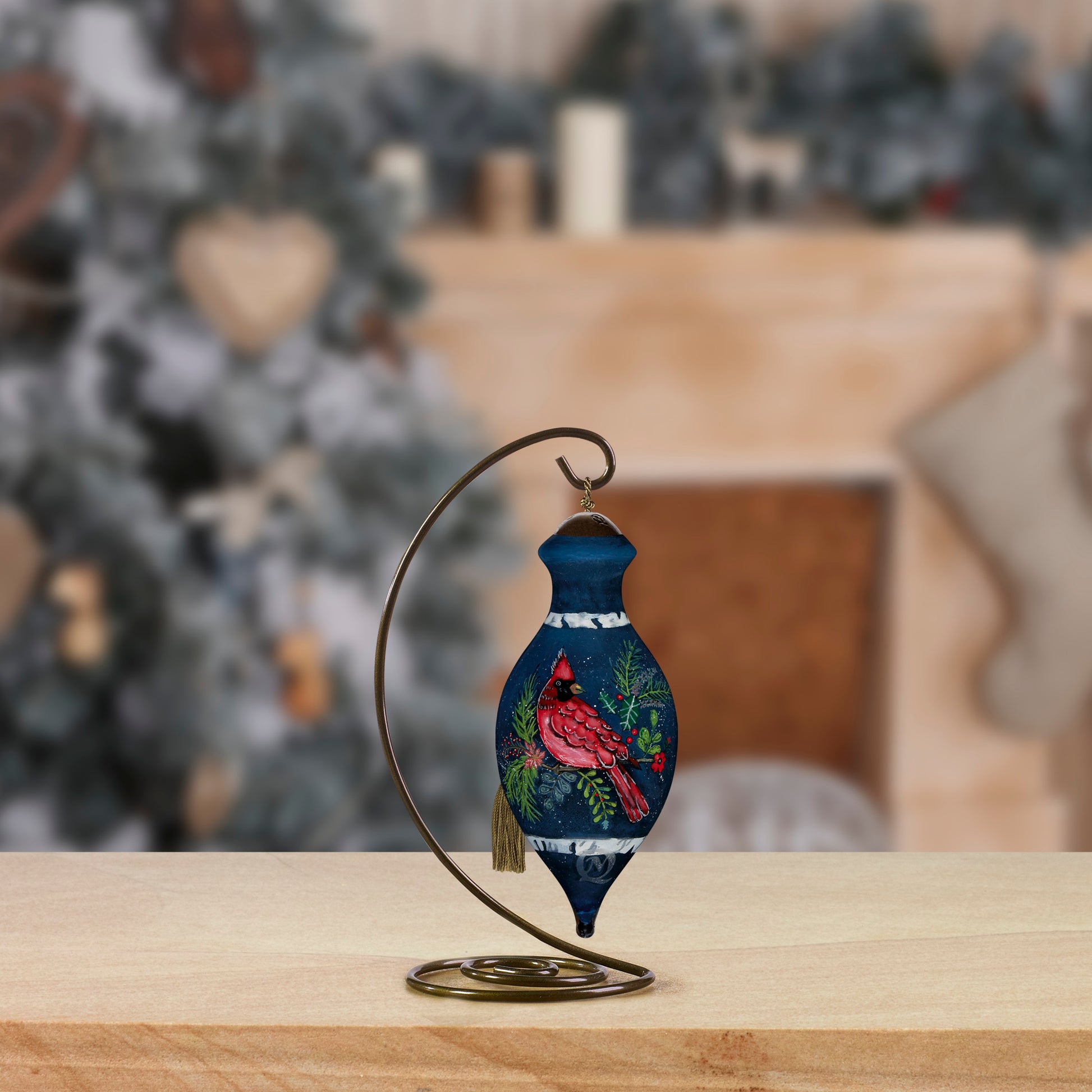 Birch Cardinal Ornament