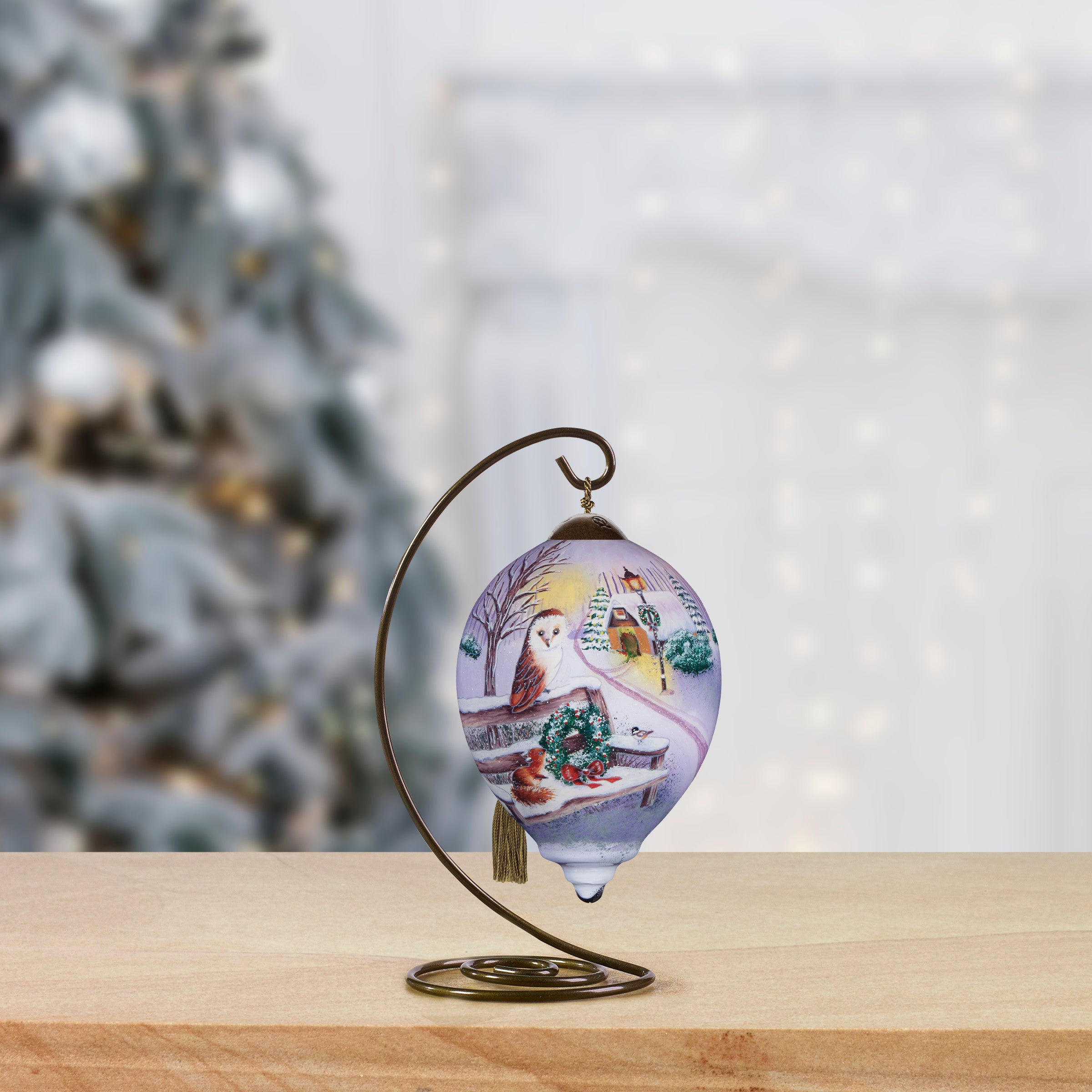 Friendship Glows In Winter Snows Ornament