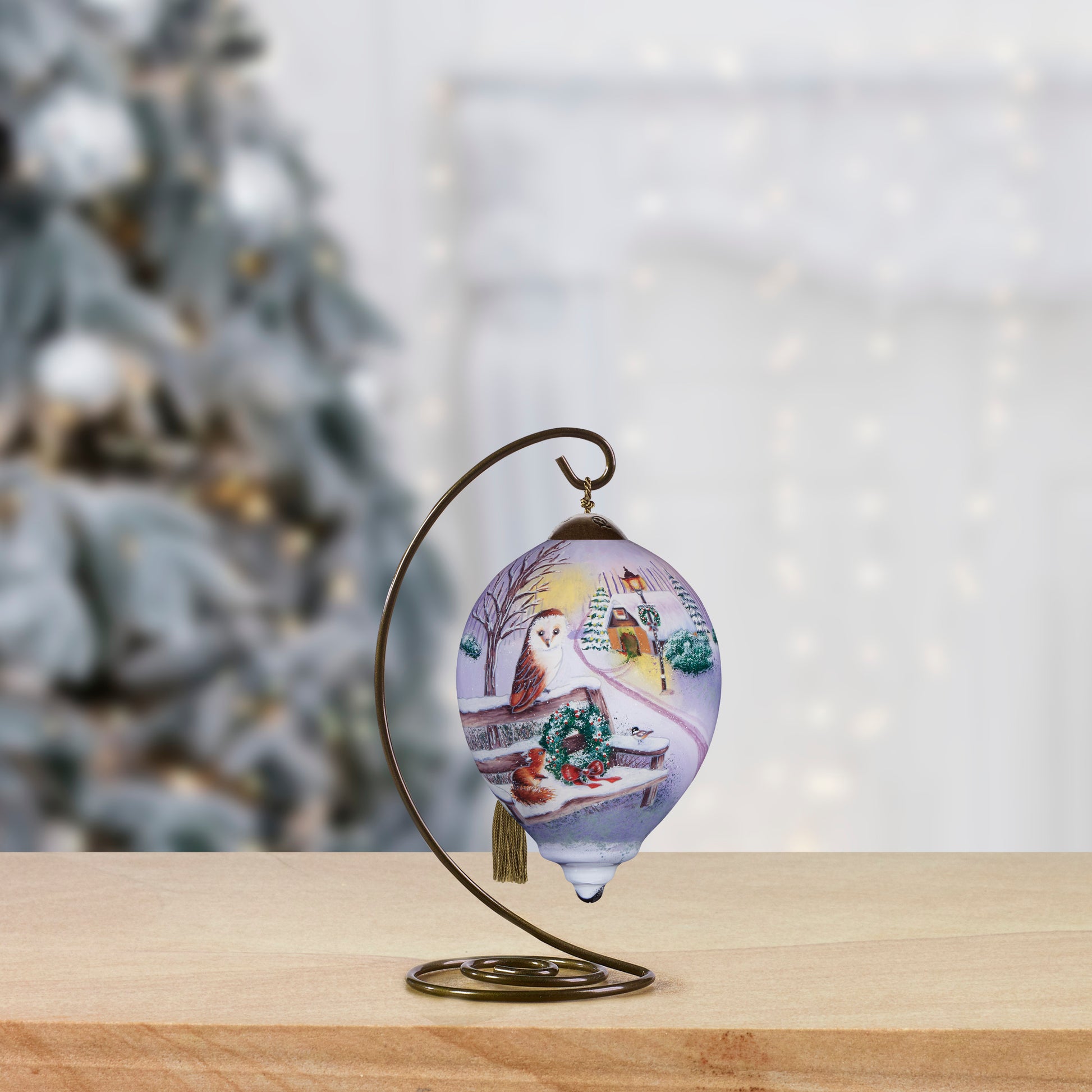 Friendship Glows In Winter Snows Ornament