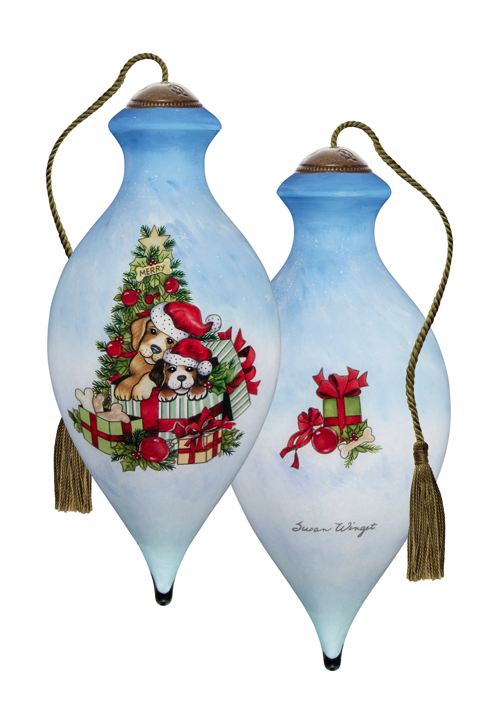 Christmas Dogs Ornament