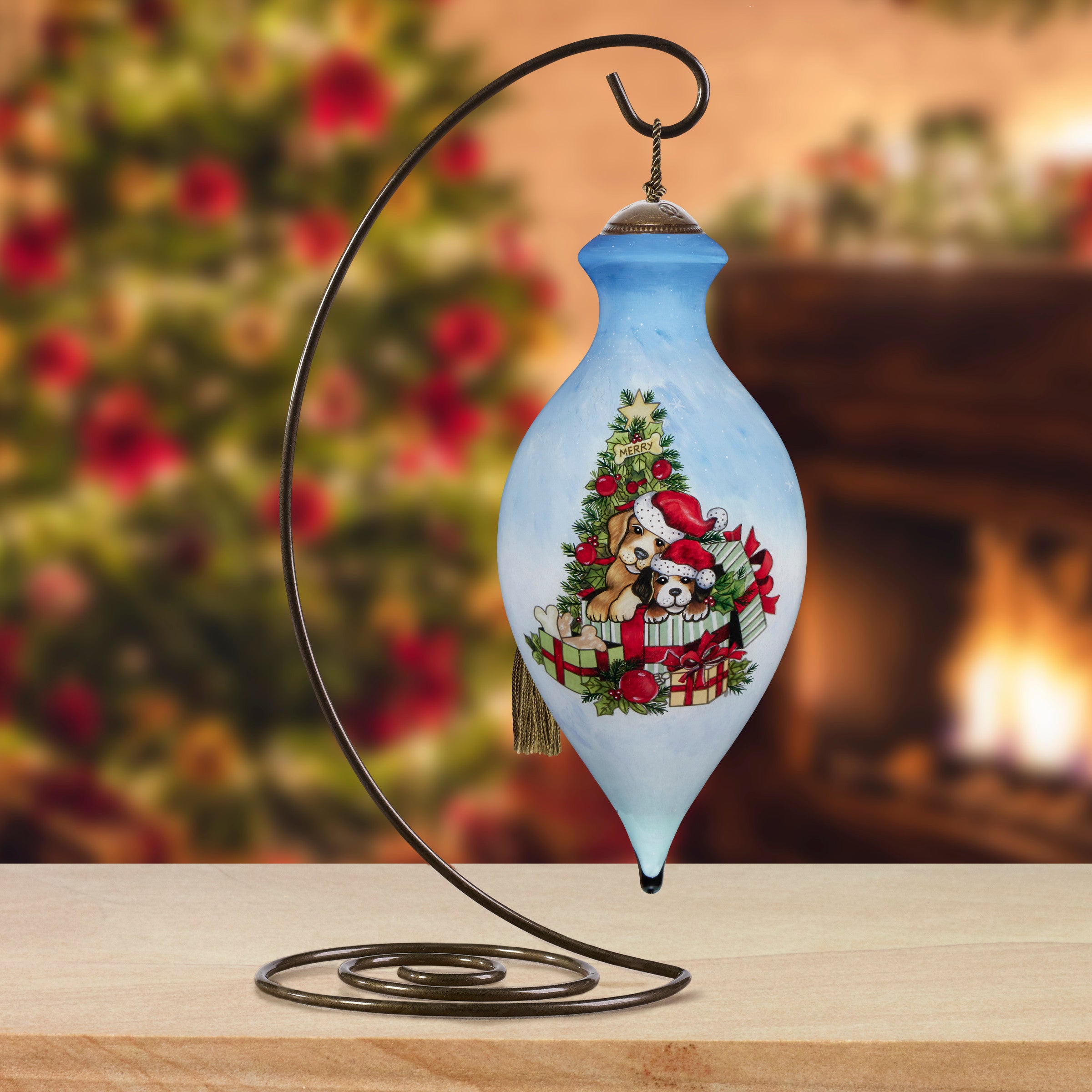 Christmas Dogs Ornament