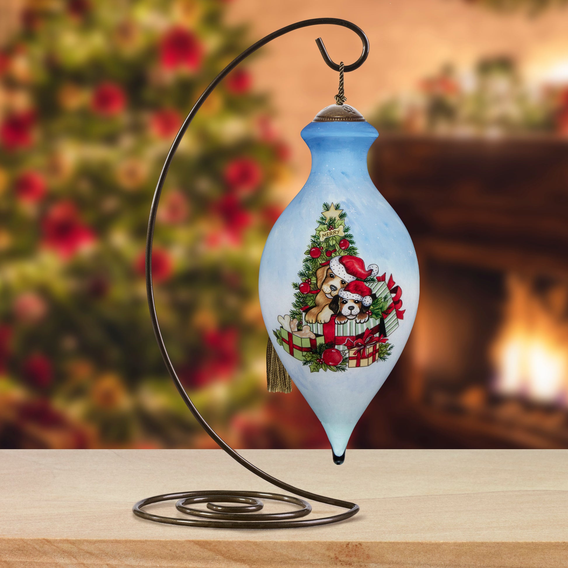 Christmas Dogs Ornament